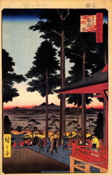 le sanctuaire Inari à Oji Utagawa Hiroshige japonais Peinture à l'huile